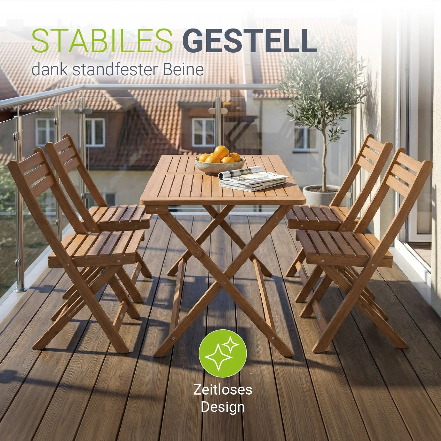 Gartenmöbel-Set Rimini aus Akazienholz - Image 7