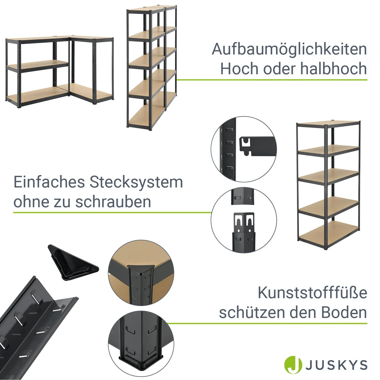 Lagerregal Basic 2er bis 8er Set 180 x 90 x 40 cm - Image 25