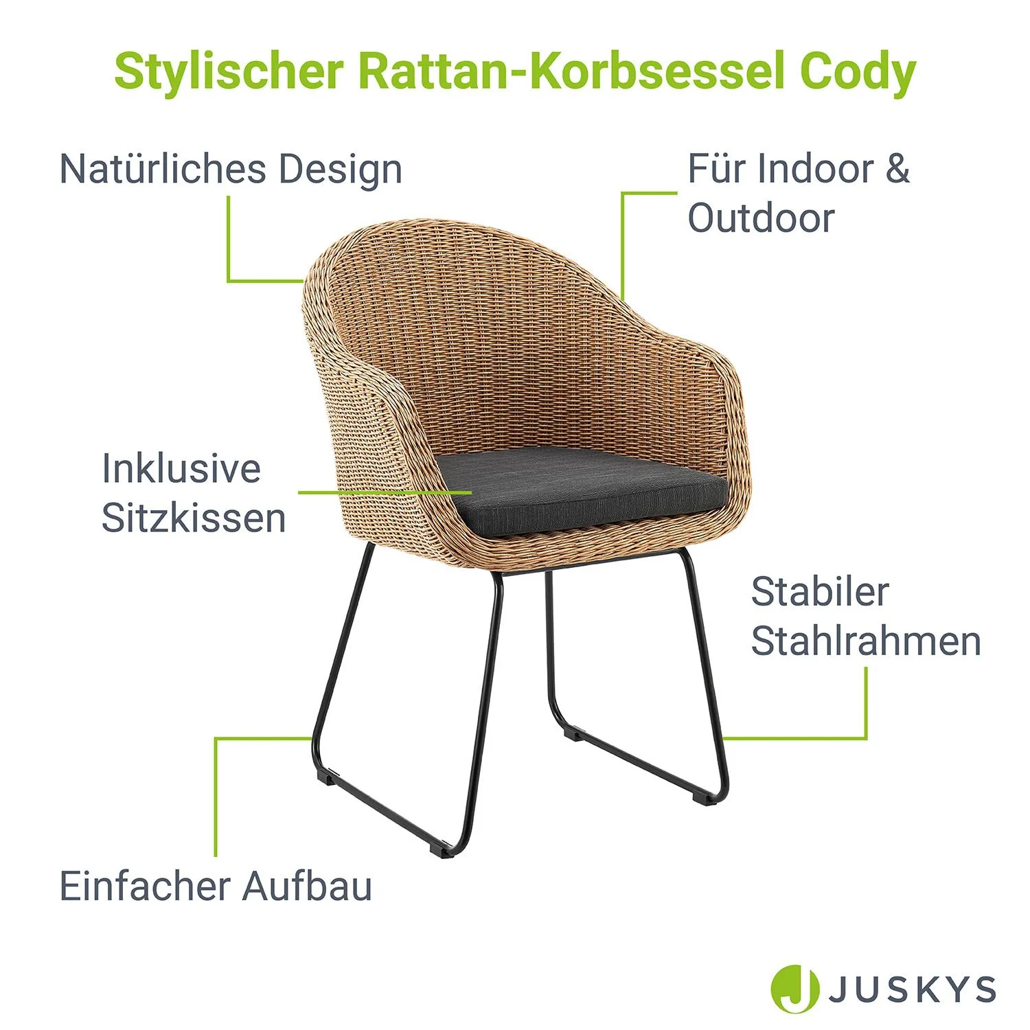 Rattan Korbsessel Cody - Image 3