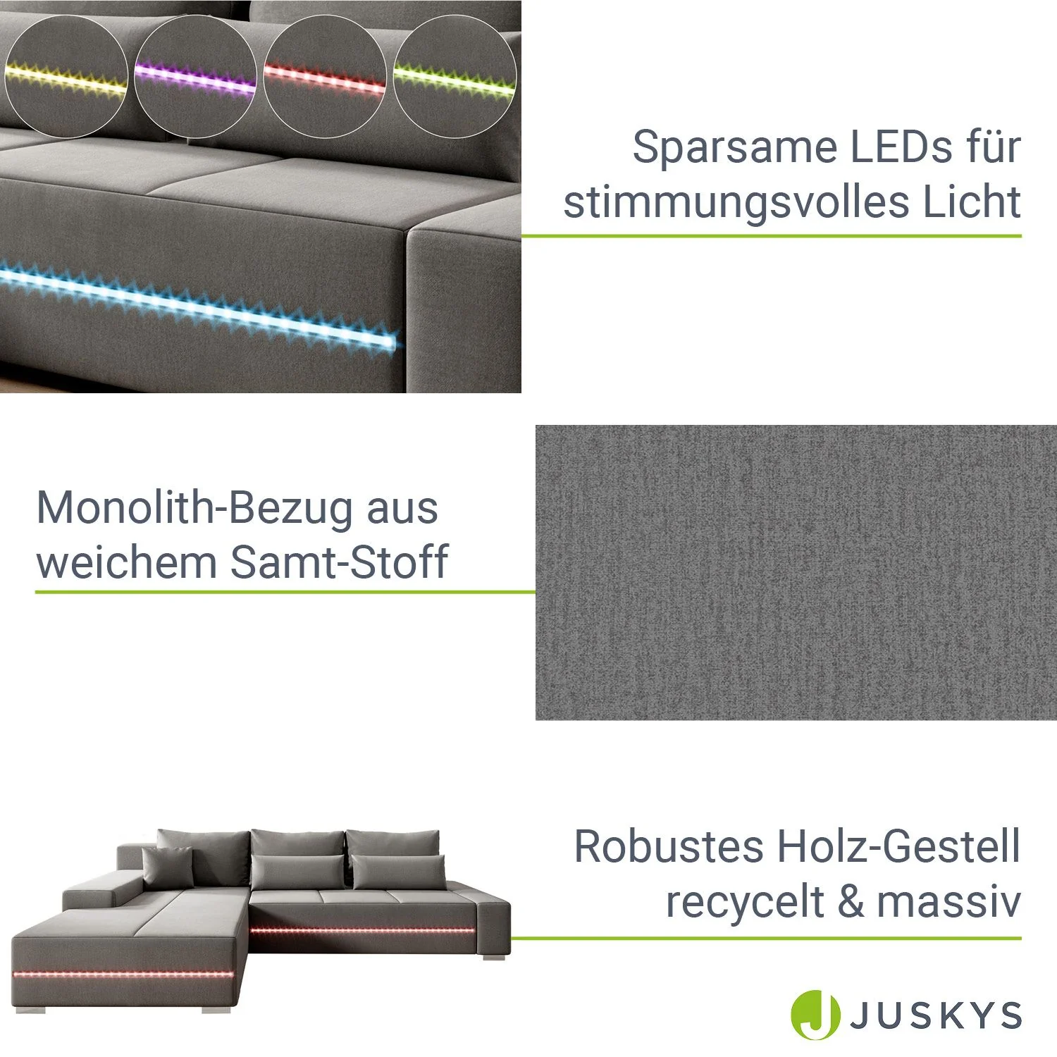Sofa Davos mit LED - Image 16