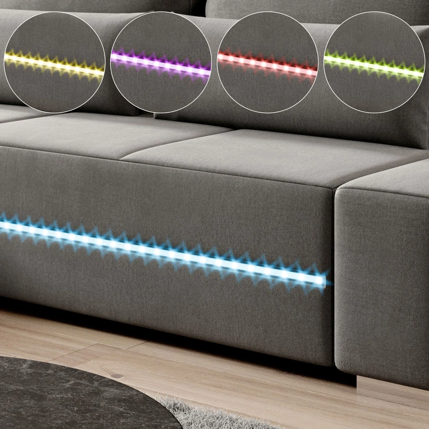 Sofa Davos mit LED - Image 19