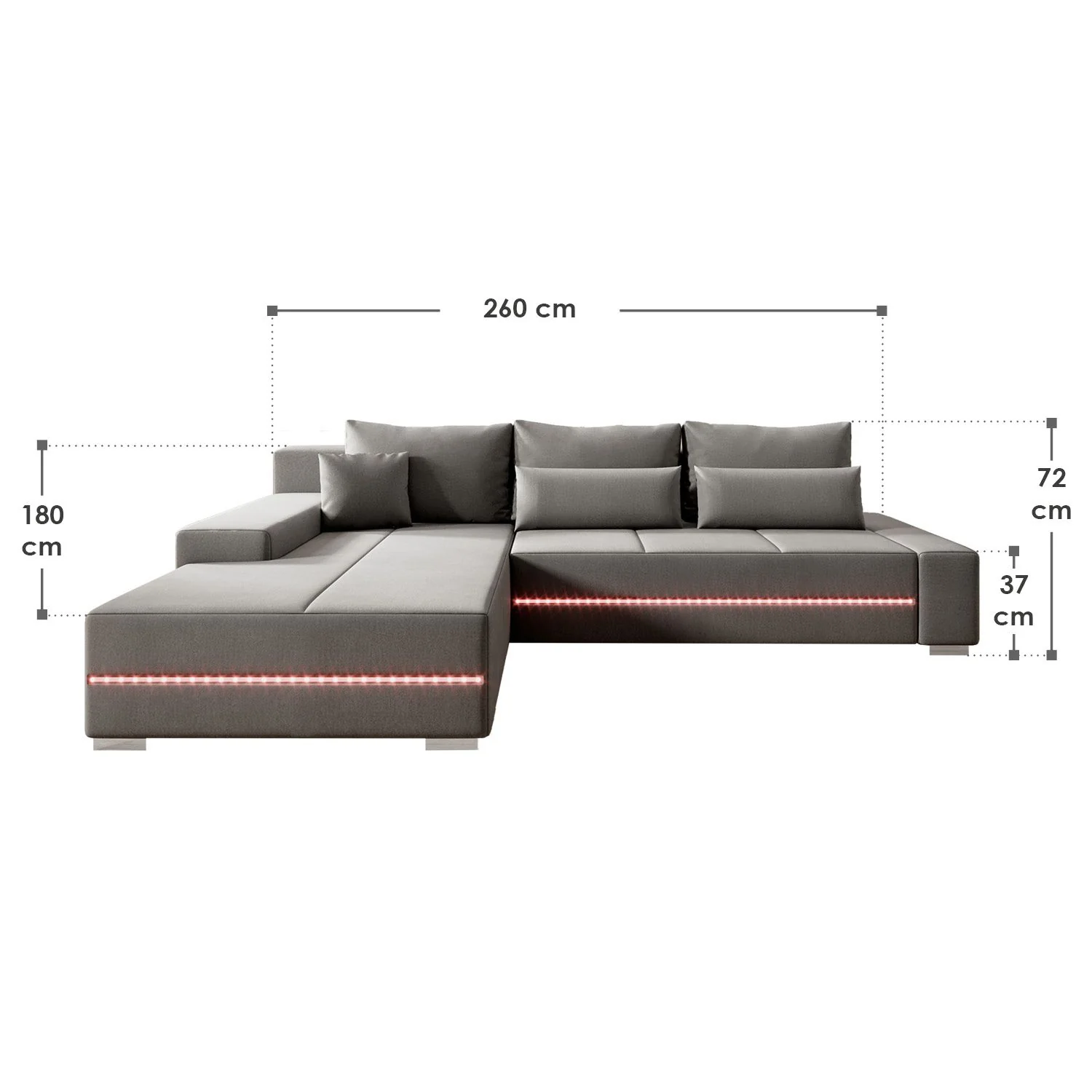 Sofa Davos mit LED - Image 20