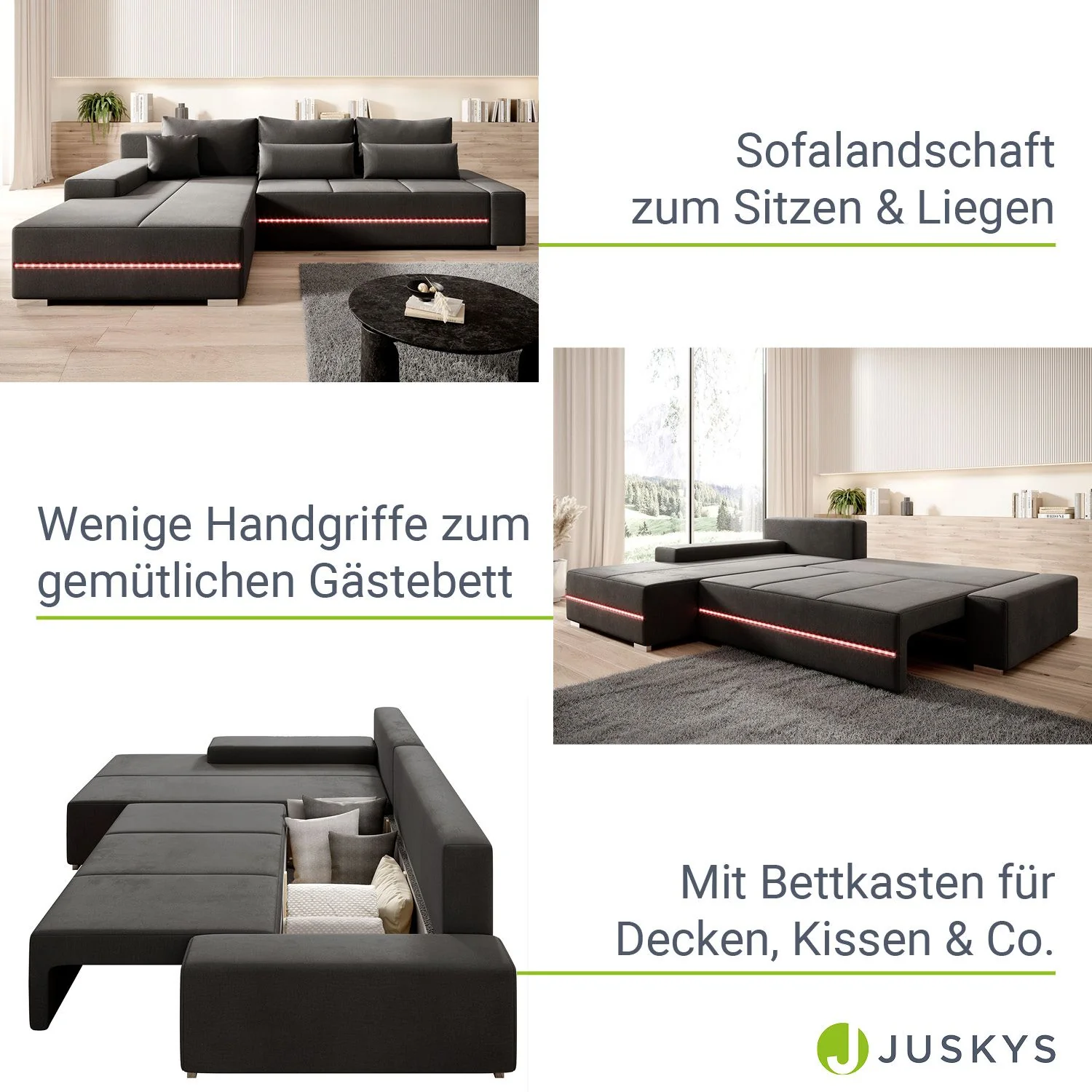 Sofa Davos mit LED - Image 5