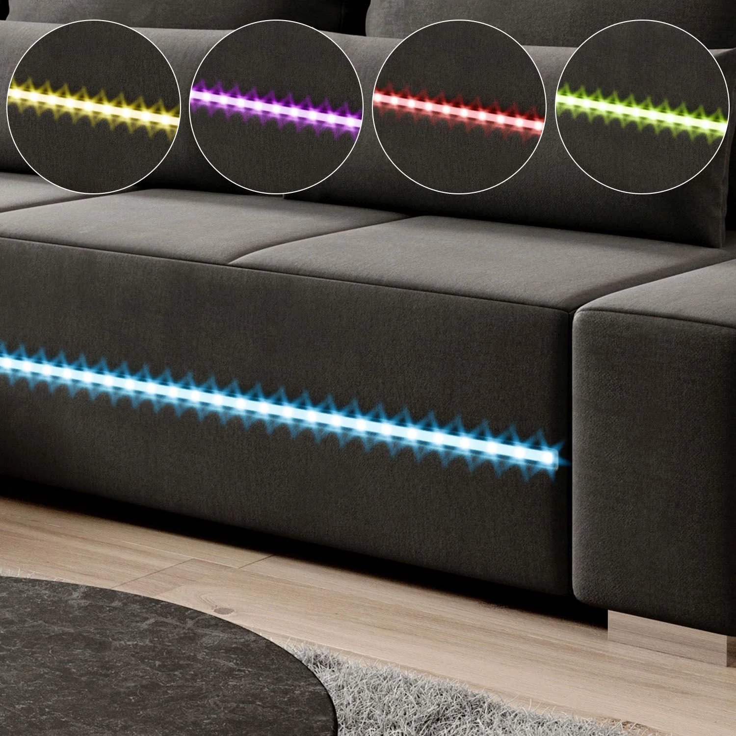Sofa Davos mit LED - Image 8