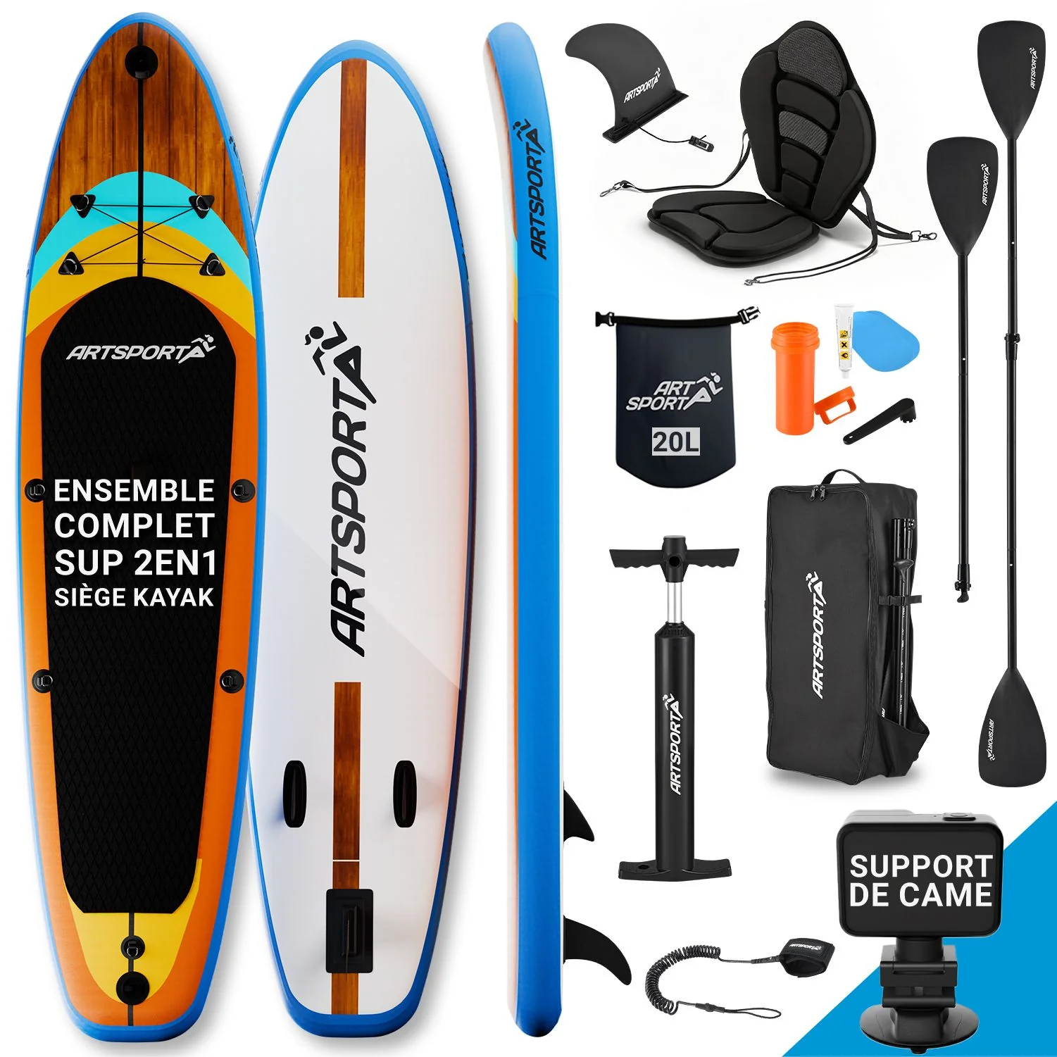 Stand Up Paddling Board mit Kajaksitz - Image 29