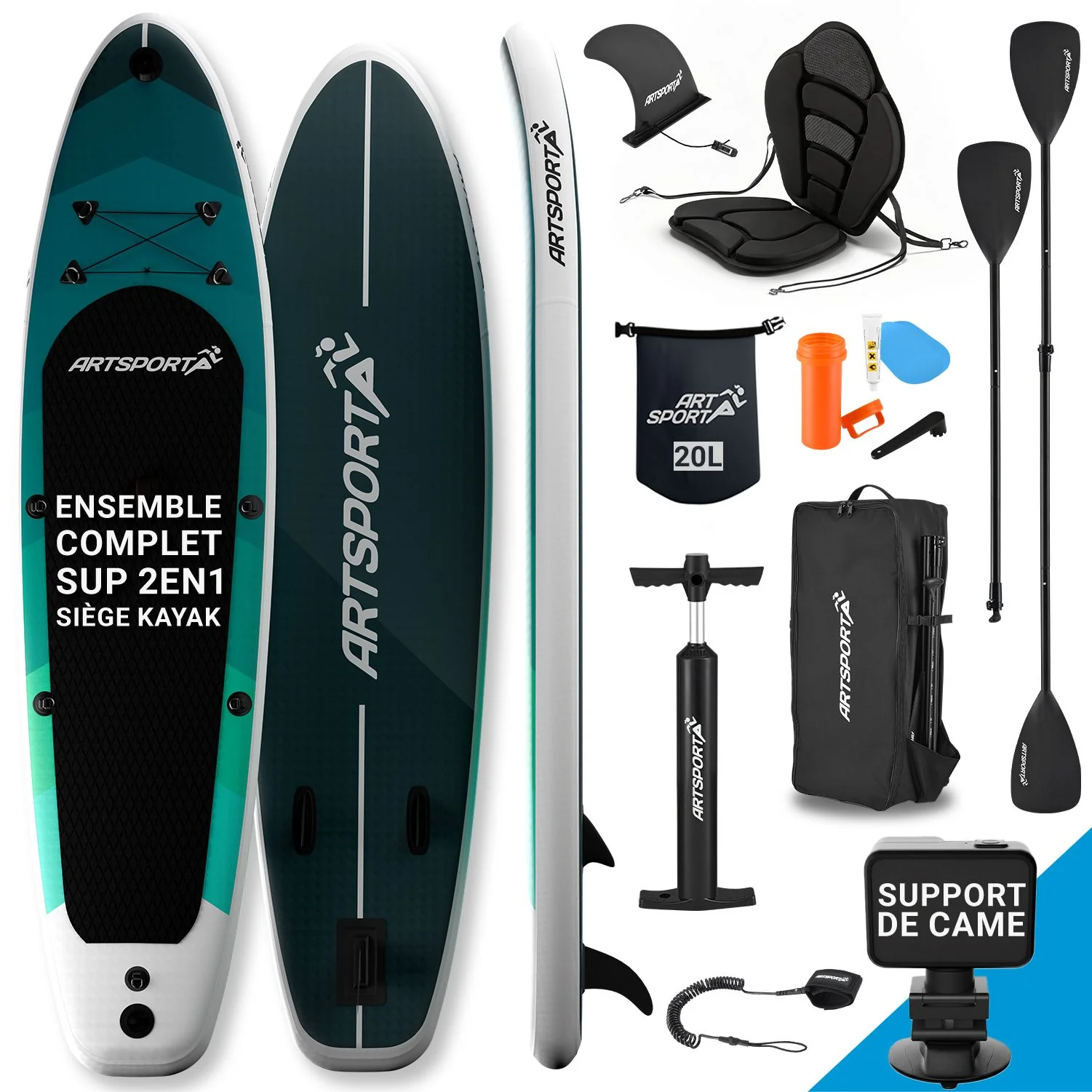 Stand Up Paddling Board mit Kajaksitz - Image 43