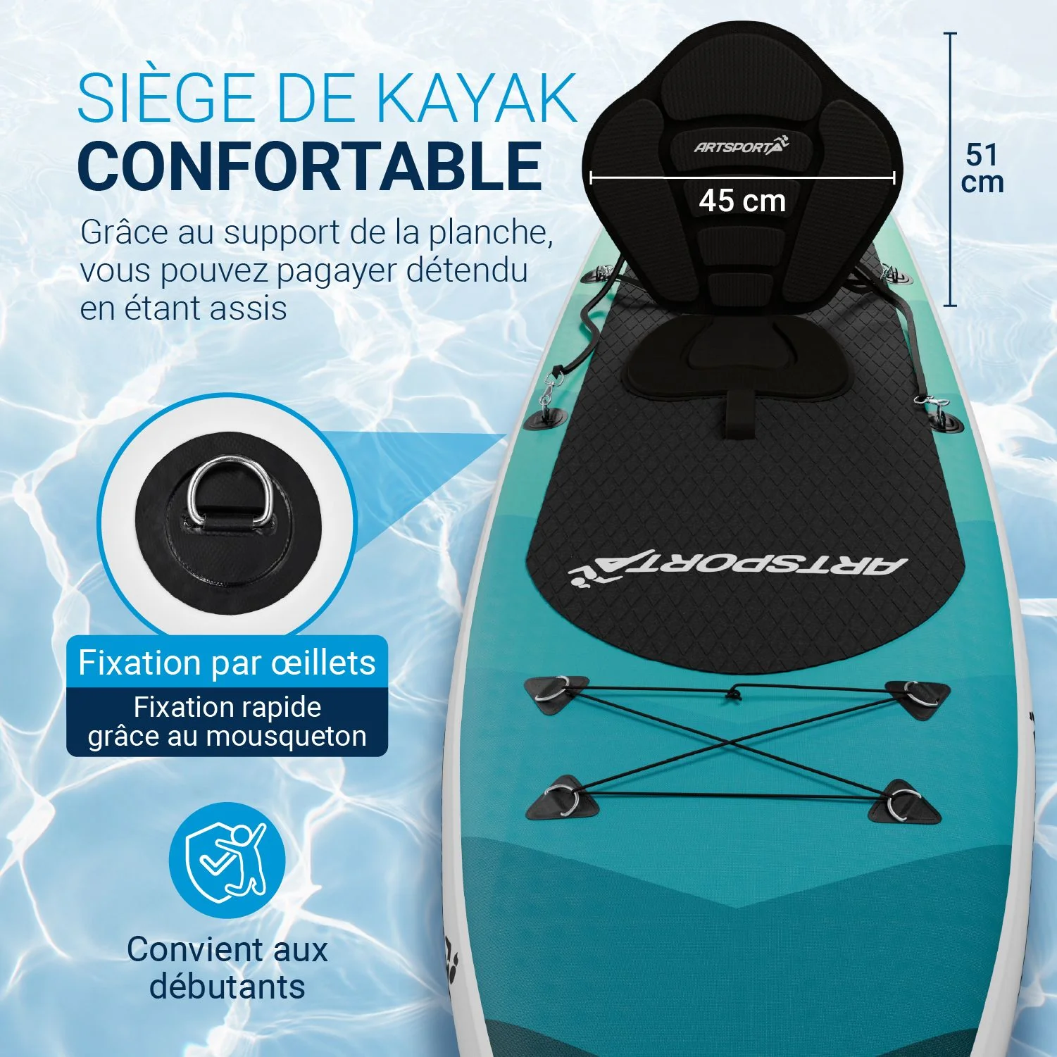 Stand Up Paddling Board mit Kajaksitz - Image 46