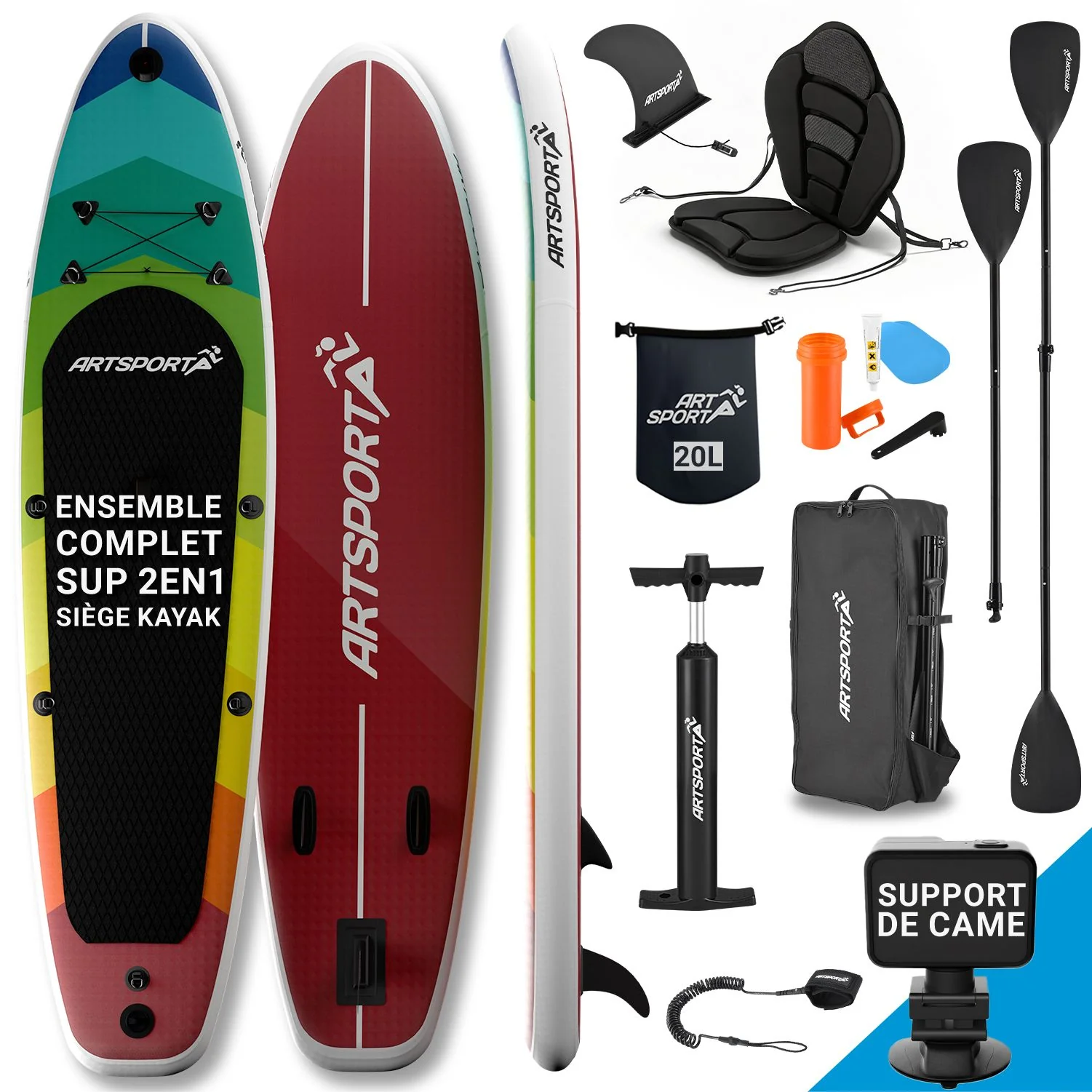 Stand Up Paddling Board mit Kajaksitz - Image 50