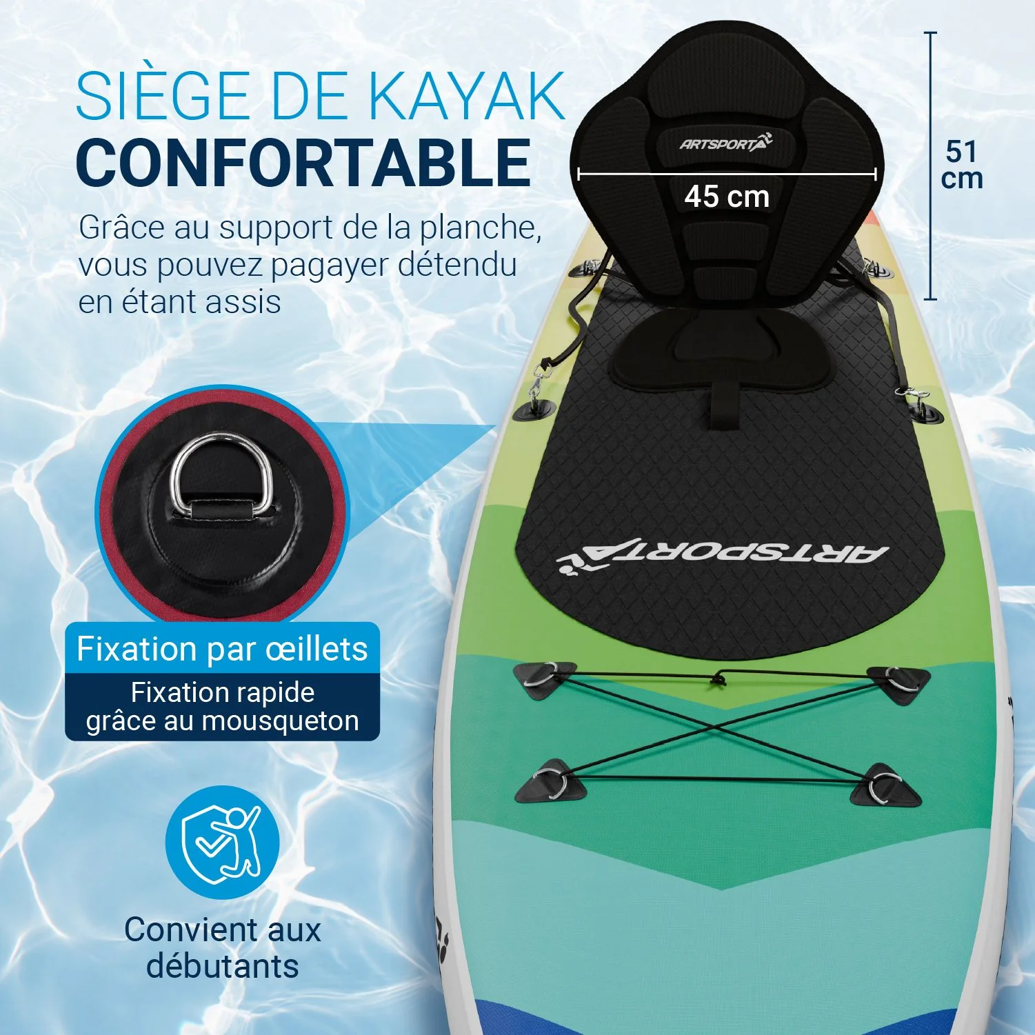 Stand Up Paddling Board mit Kajaksitz - Image 53