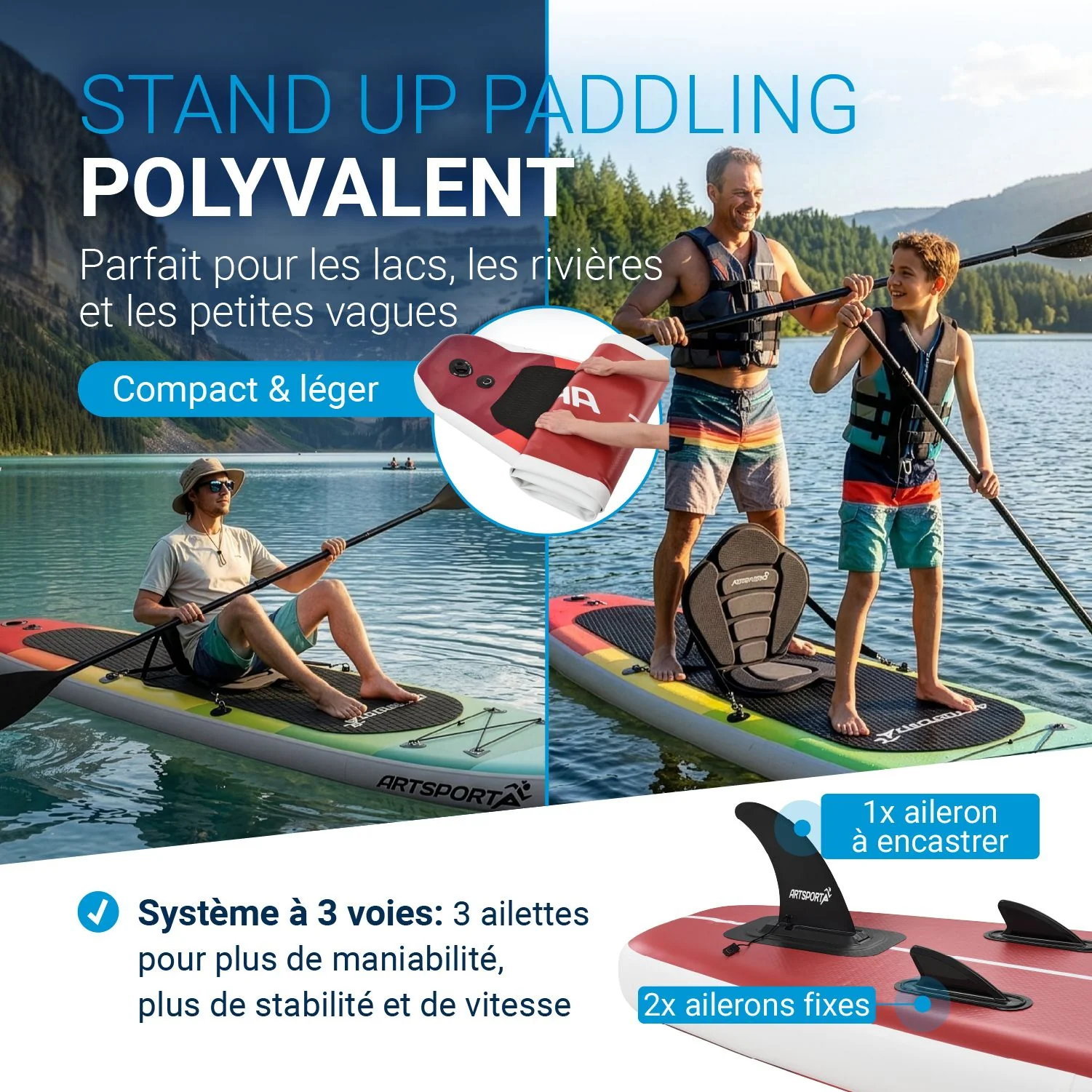 Stand Up Paddling Board mit Kajaksitz - Image 56