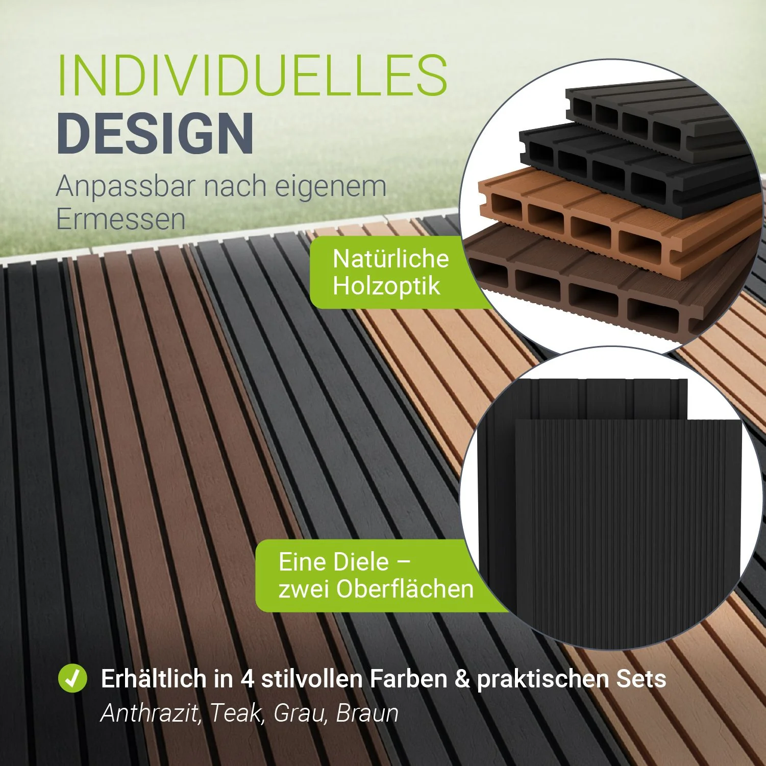 WPC Terrassendielen in Anthrazit - Image 13