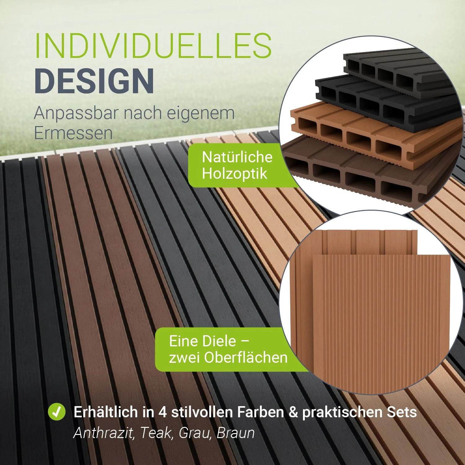 WPC Terrassendielen in Teak - Image 34