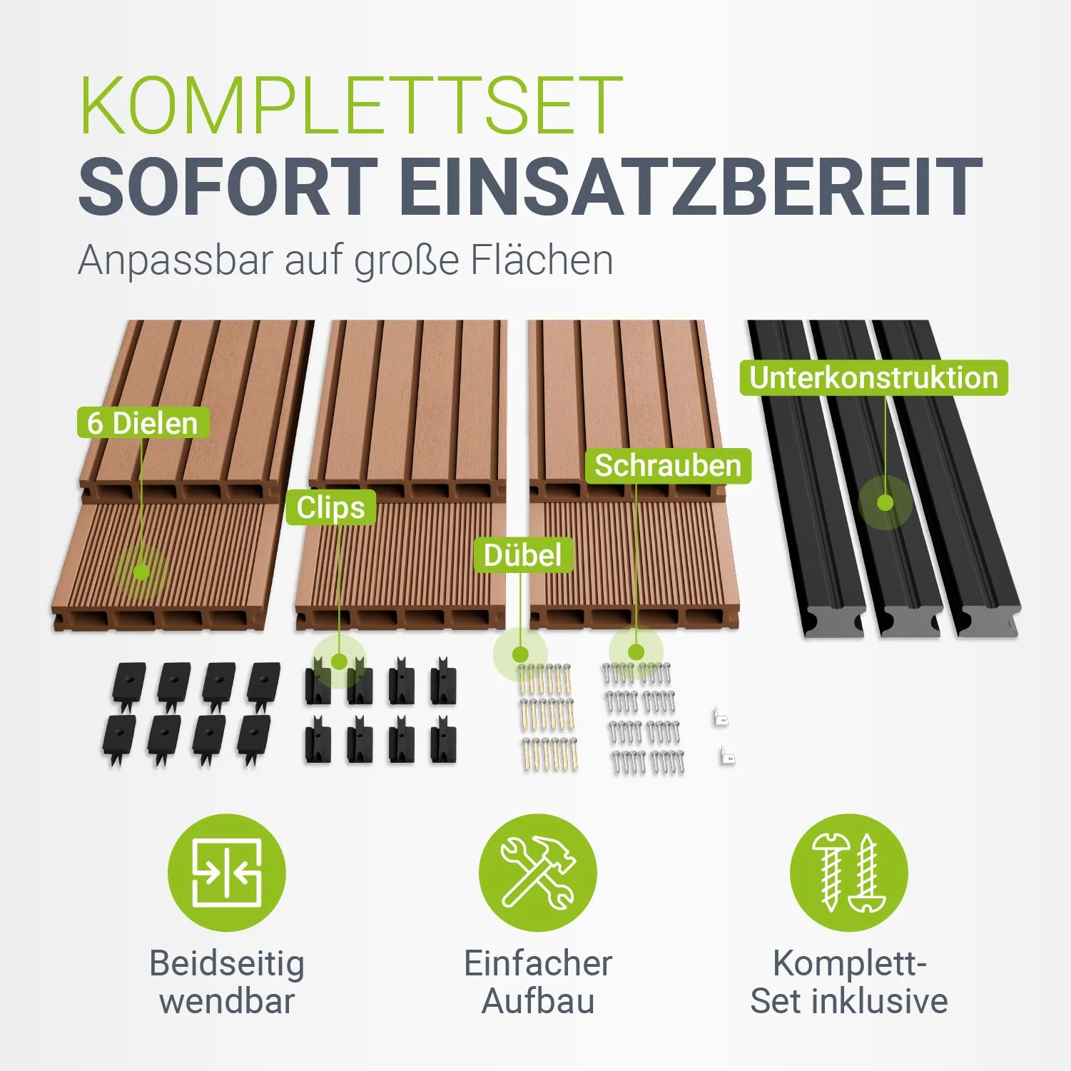 WPC Terrassendielen in Teak - Image 38