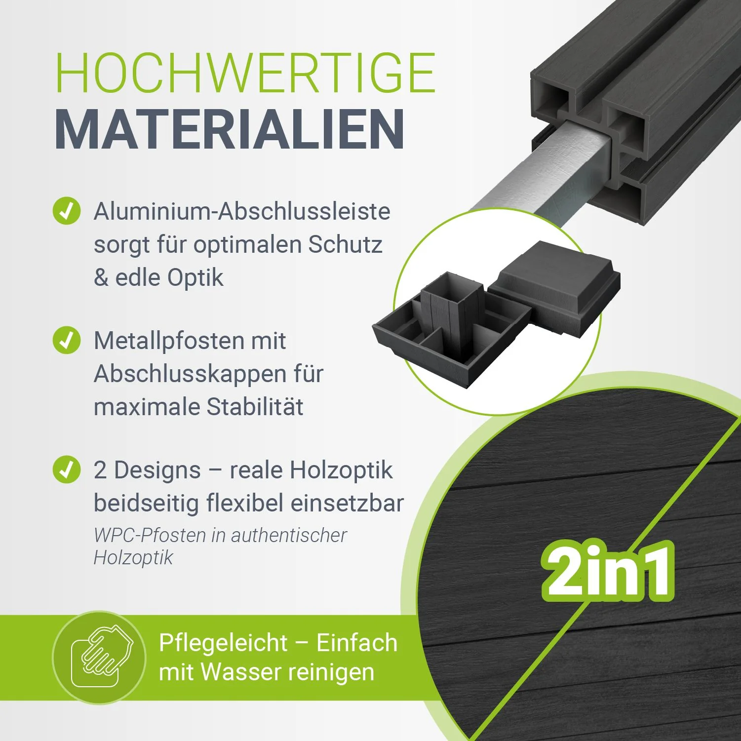 WPC Zaun aus Elementen & Pfosten - Image 33