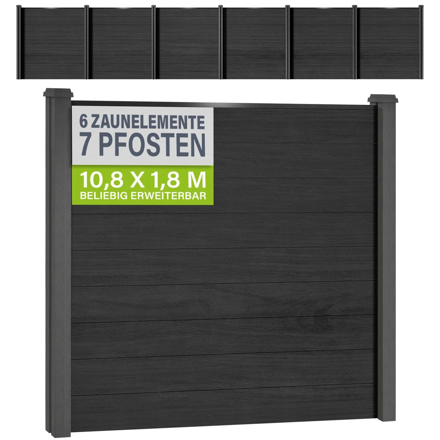 WPC Zaun aus Elementen & Pfosten - Image 37