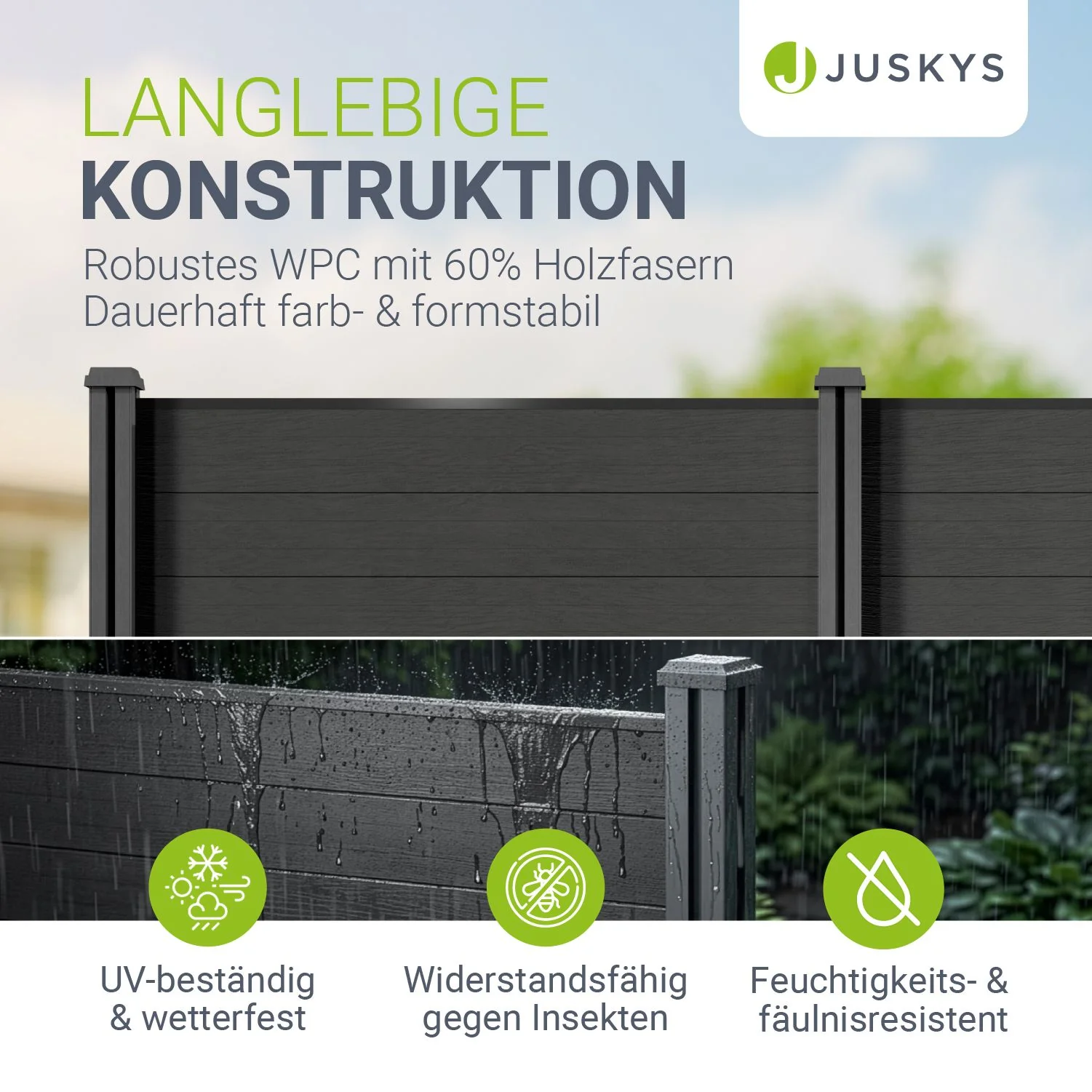 WPC Zaun aus Elementen & Pfosten - Image 45