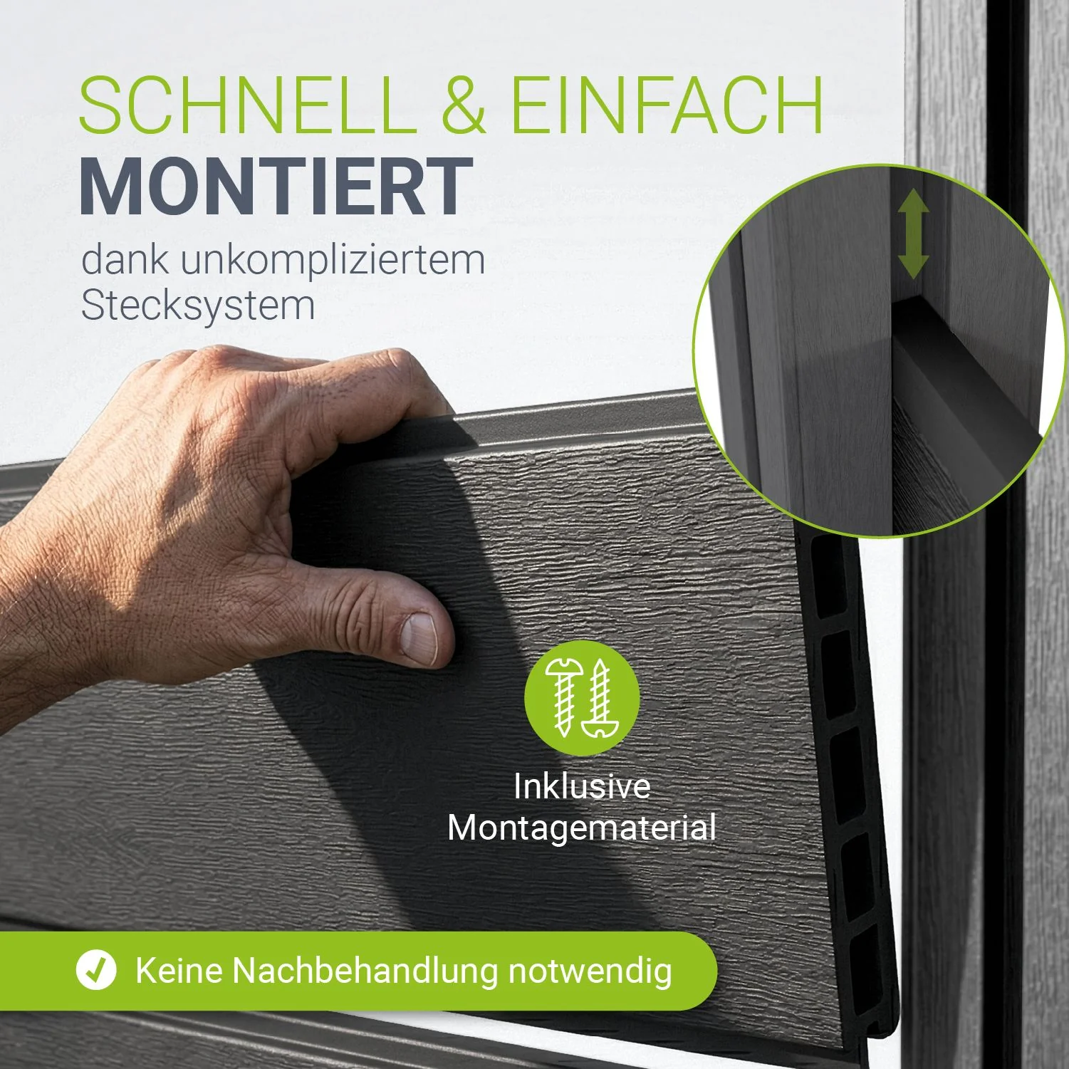 WPC Zaun aus Elementen & Pfosten - Image 53